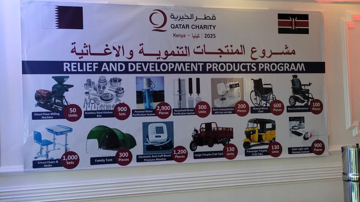 Qatar Charity Kenya Donates Relief and Empowerment Items to Support Over 5,500 Needy Kenyans